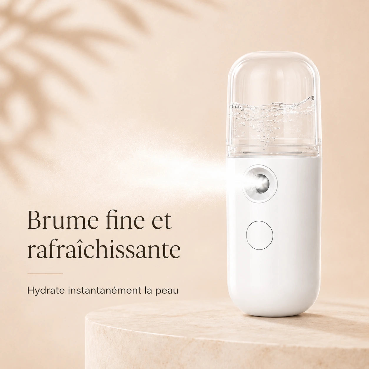 Brumisateur visage diffusant une brume fine et rafraîchissante